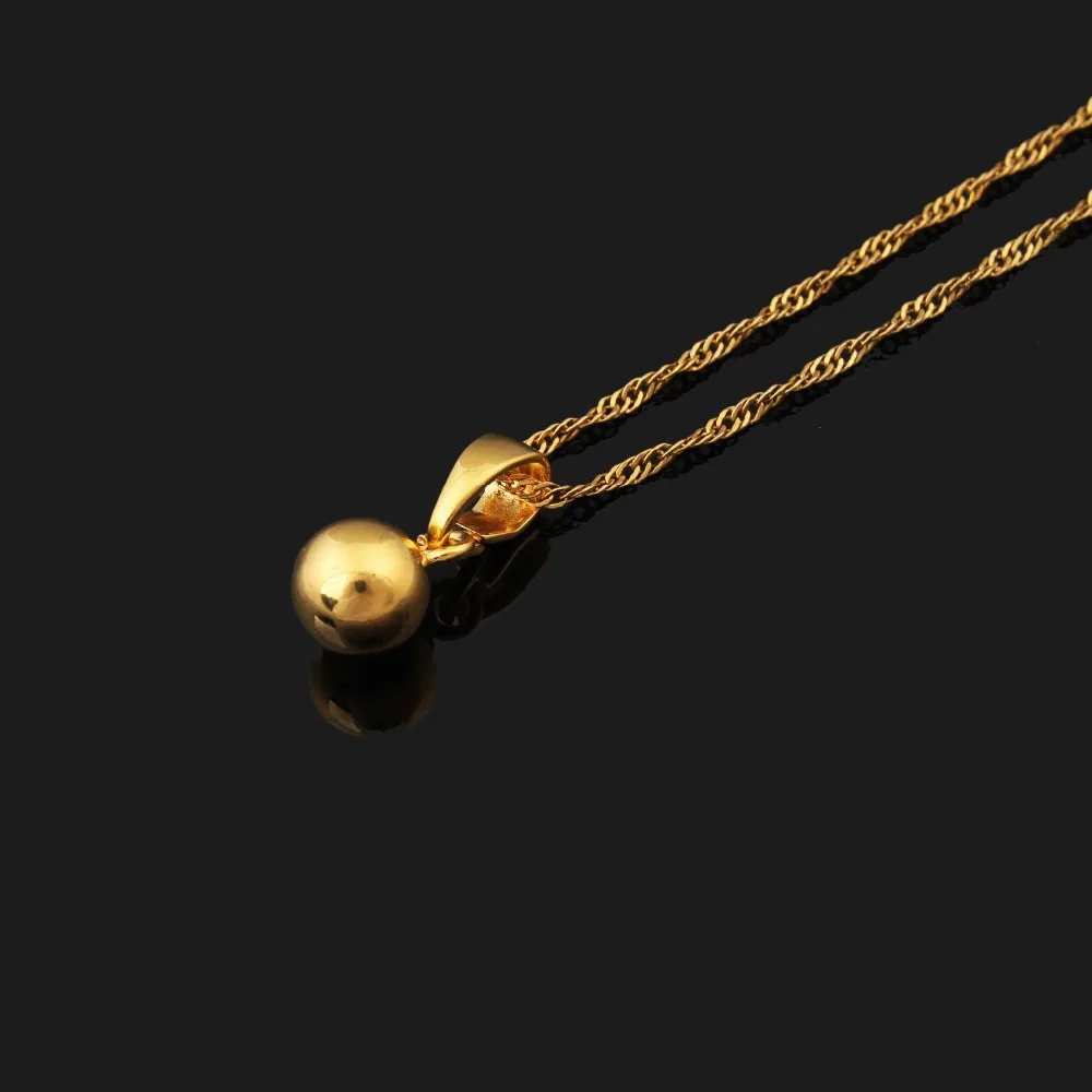 Новый дизайн гладкие корейские Подвески золотого цвета для женщин бесплатная