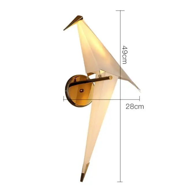 Светодиодный настенный светильник в виде птиц прикроватная лампа креативный