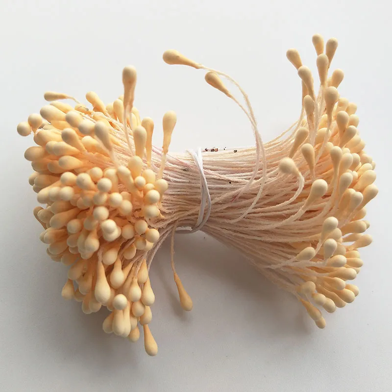 360 PCS Artificial Flower Double Heads Stamen Pearlized For Craft Cards Cakes Decoration Floral DIY Wreath Accessories | Дом и сад
