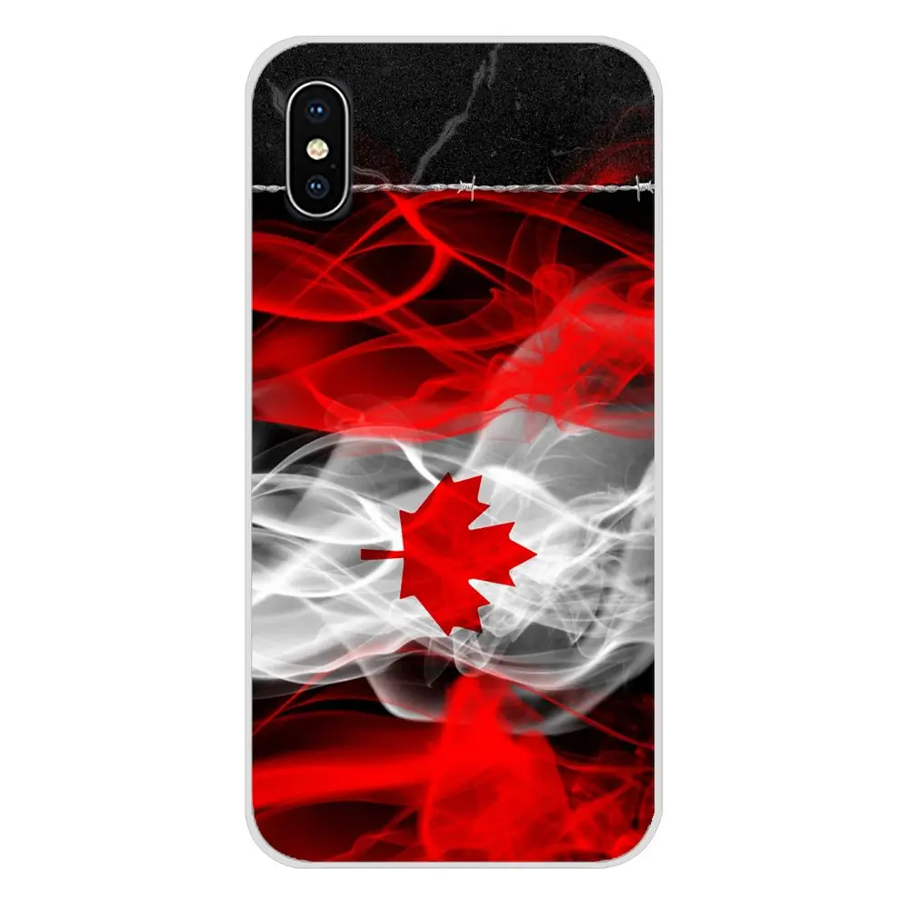 Силиконовые чехлы для Apple iPhone X XR XS MAX 4 4S 5 5S 5C SE 6 6S 7 8 Plus ipod touch канадский