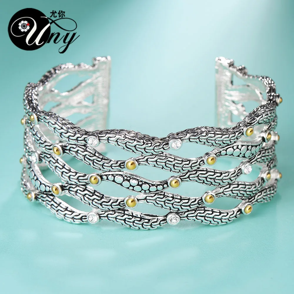 Uny браслет Винтаж лисий хвост цепочки узор модный бренд Hardy антикварные ювелирные