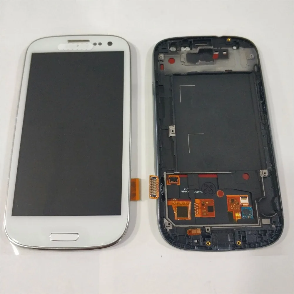 KJT для SAMSUNG Galaxy S3 GT i9300 ЖК дисплей + рамка сенсорный экран в сборе замена 100%