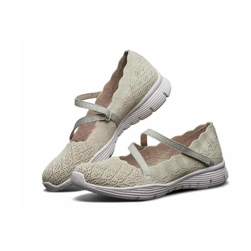 Skechers/Женская обувь на плоской подошве повседневная без шнуровки женская Mary jane