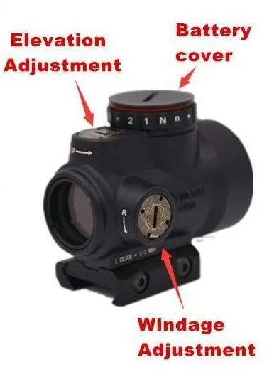 Супер быстрый выпуск черный Trijicon MRO красная точка и ночного видения зрения