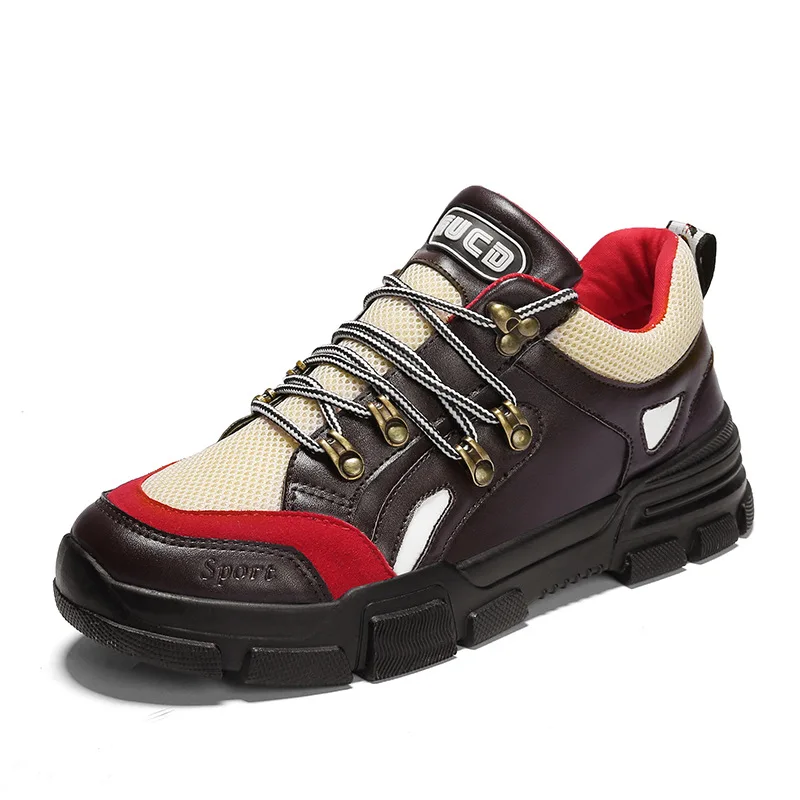 New casual shoes men's tide color matching breathable running net 2019 fashion student | Обувь