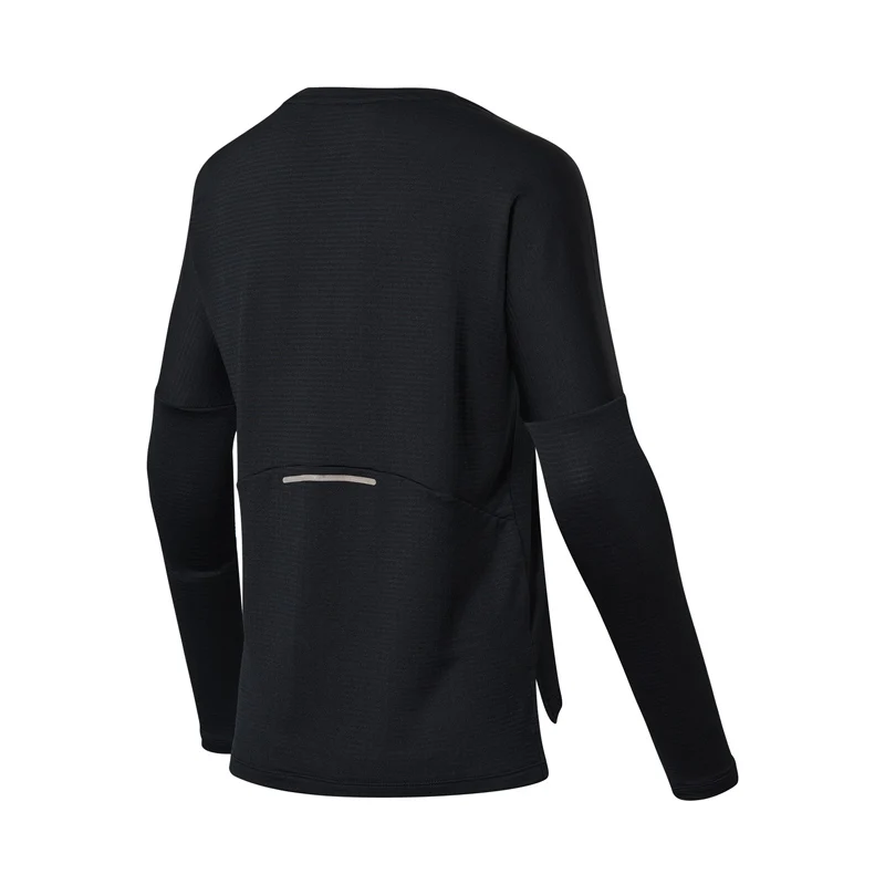 Женская футболка для бега Li-Ning теплая с длинным рукавом 95% полиэстер 5% спандекс