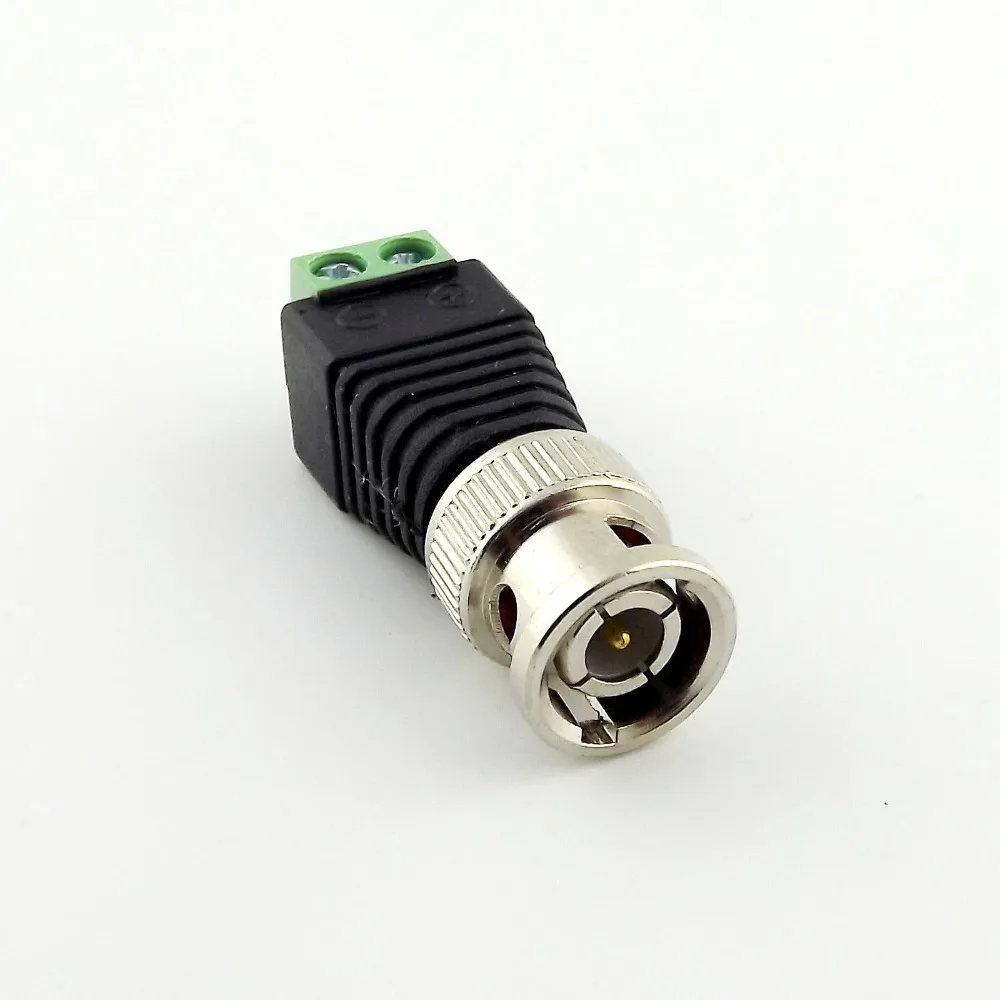 

5pcs New Coax CAT5 To CCTV Coaxial Camera BNC Male Plug Video Balun Connector