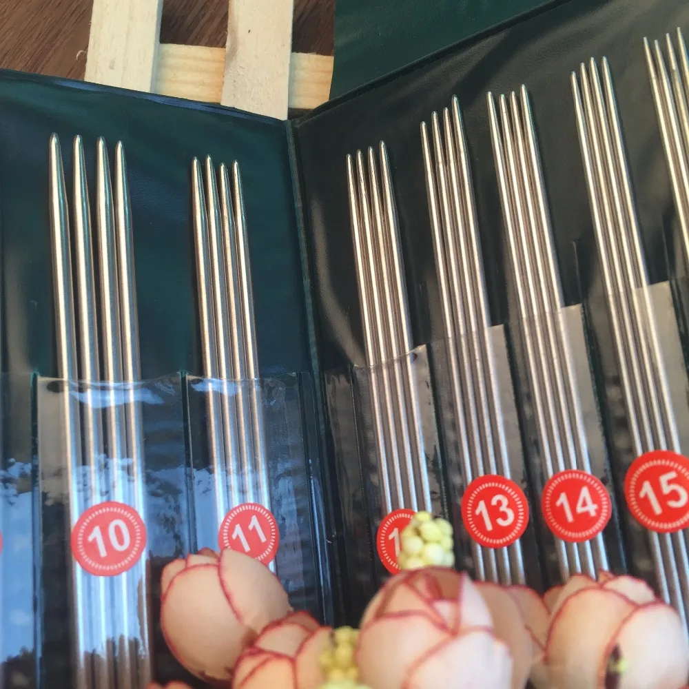 Бесплатная доставка 11 размер/набор из нержавеющей стали прямые спицы Набор 35 см