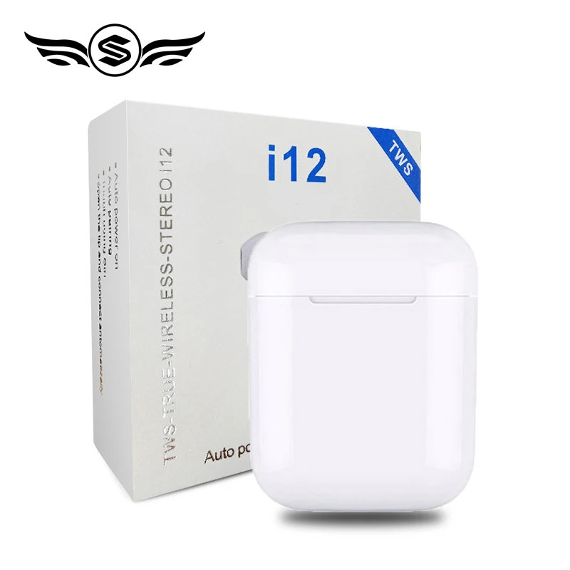 Красивые беспроводные наушники i12 tws Bluetooth 5,0, наушники с сенсорным управлением, стерео наушники с микрофоном, зарядная коробка для Iphone телефона