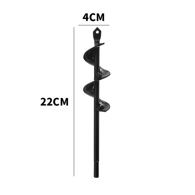 4x22cm ABEDOE шнек спиральные сверла инструменты Планте сверла шнек двора садоводства постельные принадлежности посадки отверстие экскаватор инструмент Замена садовый инструмент - Цвет: 4x22cm