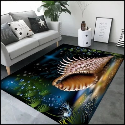 Весенне-летние 3D коврики 6 мм ультратонкие моря и океан Rectange для гостиной