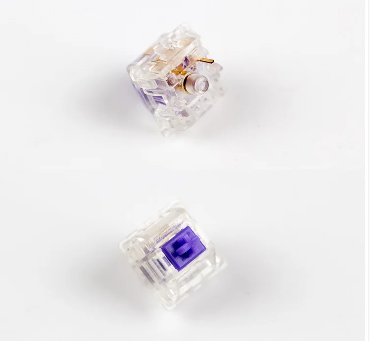 Zealio переключатели (тактильные) фиолетовый 62g 65g 67g 78g прозрачный корпус для