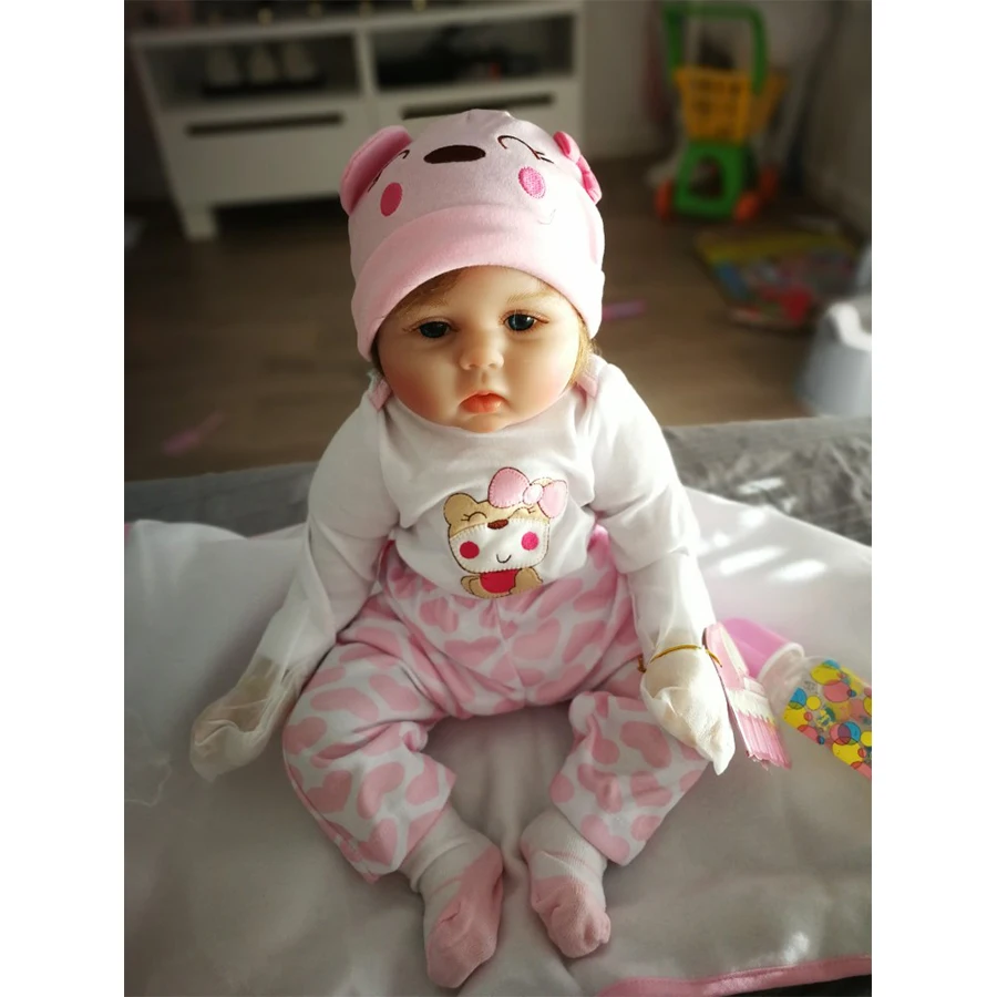 NPK куклы для новорожденных, силиконовые милые мягкие куклы для девочек, модные куклы для девочек, 55 см, 40 см