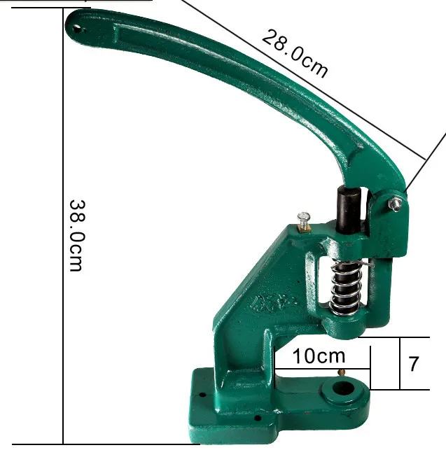 Практичная втулка ручной инструмент для прессования люверсов с 3 штампами и 900