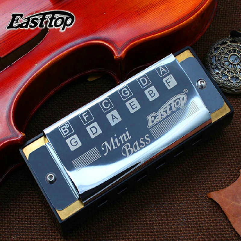 Easttop фирменный T1 1 Mini басовая Губная гармошка серебряный профессиональный
