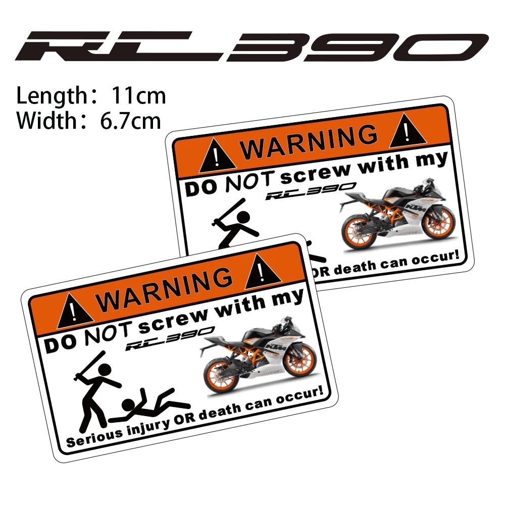 

KODASKIN 2 Pieces Do Not Screw Warning Sticker Decal for RC390