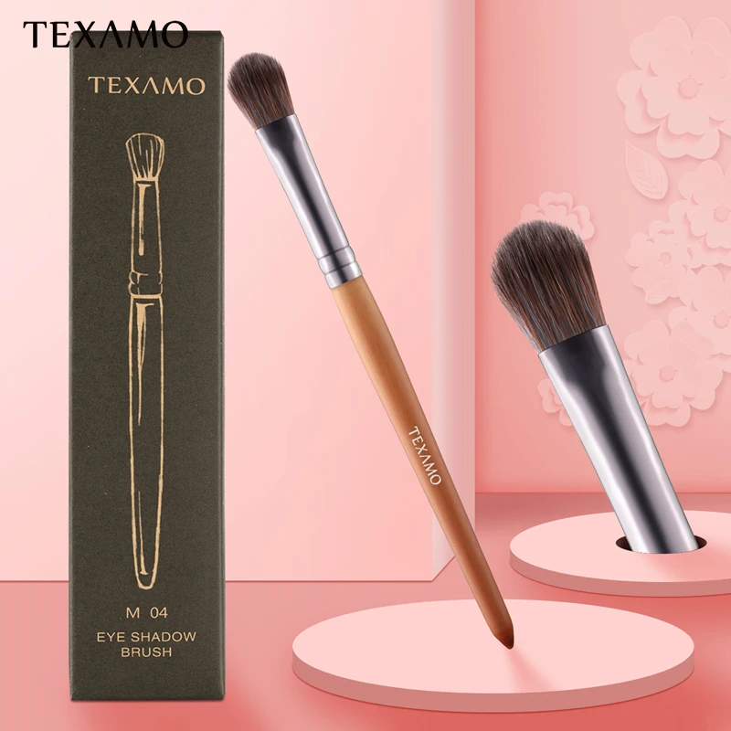 Texamo M4 макияж кисти инструмент женские тени для век щётка с деревянной ручкой