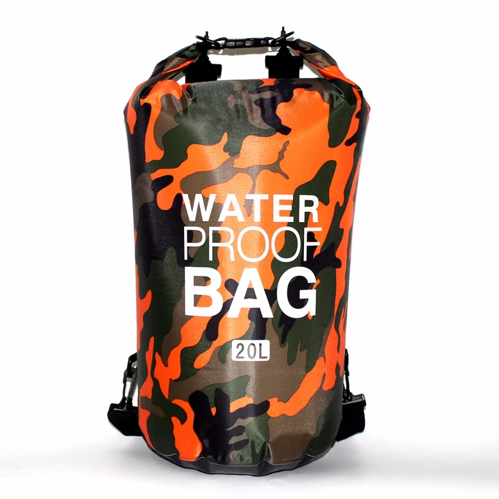 15L 20L 30L Outdoor PVC Waterproof Dry Swimming Ocean Pack Bag Pouch Backpack For Sport Waterproof Swim Drifting Bag Backpack