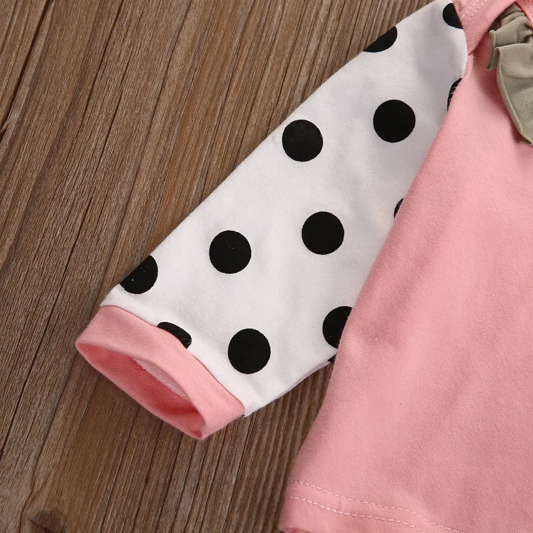 Осенняя одежда для маленьких девочек коллекция 2017 года Детская футболка с