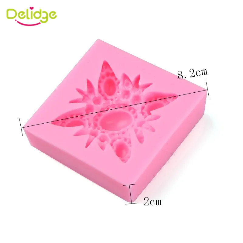 Delidge 1 шт. силиконовая форма для торта в форме цветка с жемчугом 3D красивые