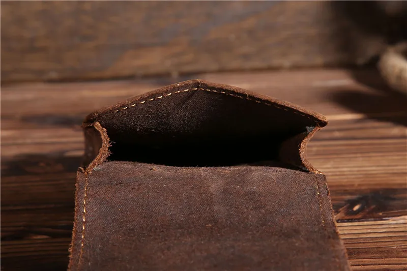 Новый мужской Кожух Из Натуральной Кожи Чехол для мобильного телефона карман на