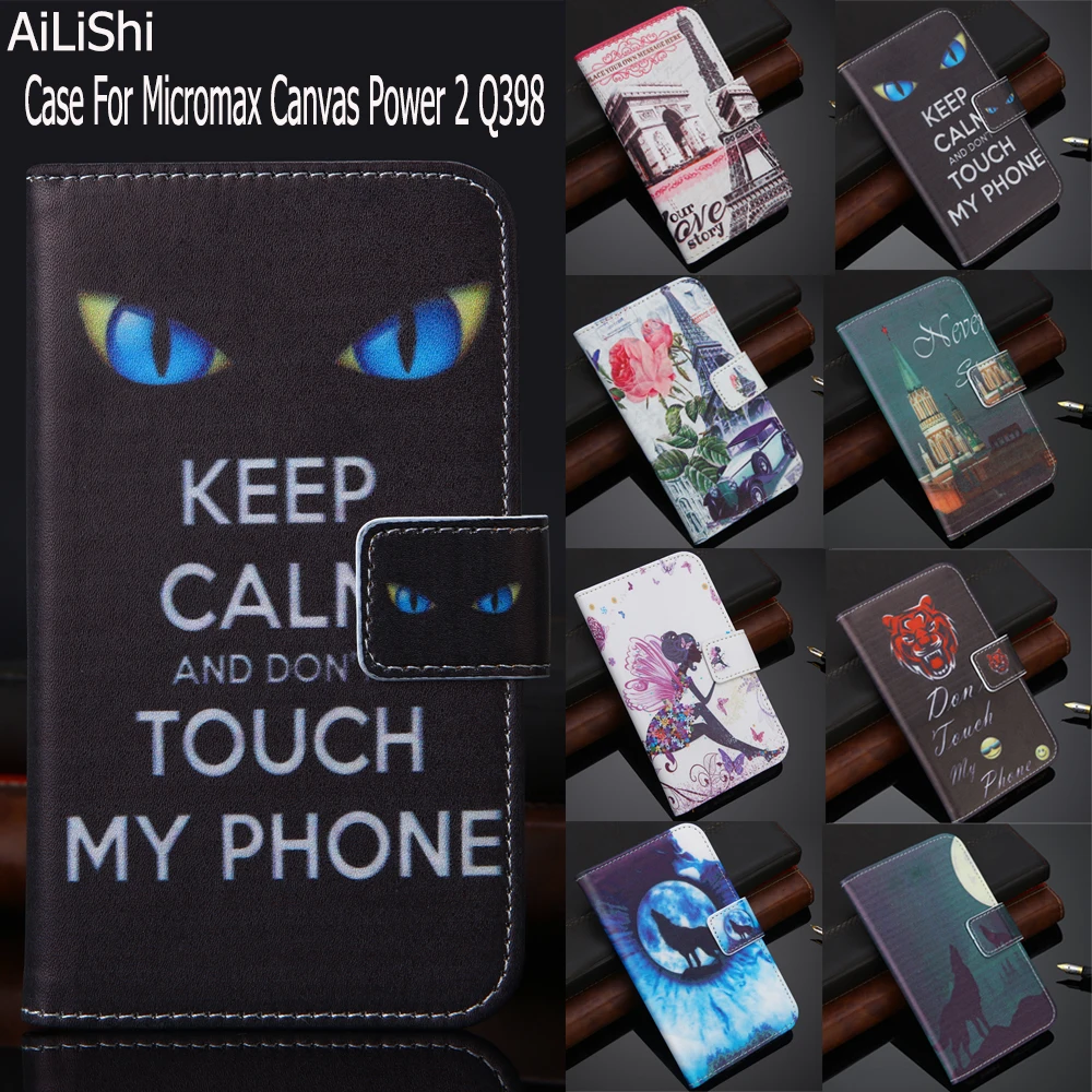 AiLiShi Чехол Для Micromax Canvas Power 2 Q398 роскошный флип чехол из искусственной кожи новинка