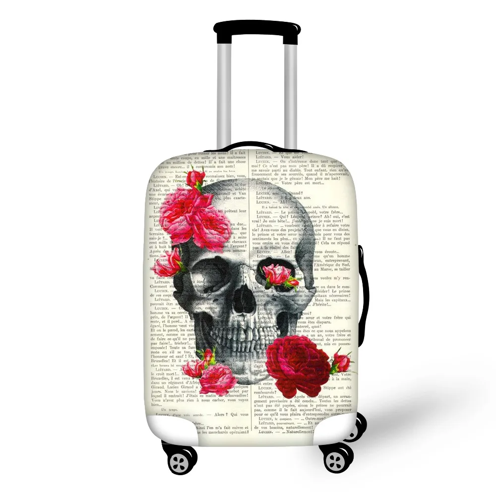 Женские и мужские дорожные защитные сумки Gun n Rose чехол для багажа Эластичный