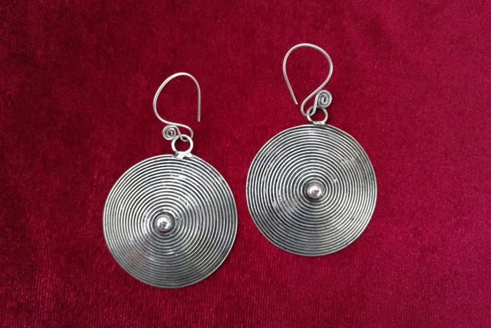 Длинные серьги Этнические Ретро серебряные Индивидуальные ювелирные изделия