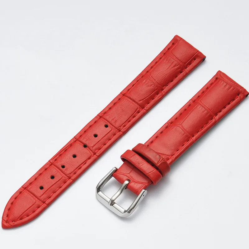 Genuine Leather Watchband For Men Women Watches Straps 14mm 15 16 17 18 19 20 21 22 23 24mm Wristbands With Tool Accessories