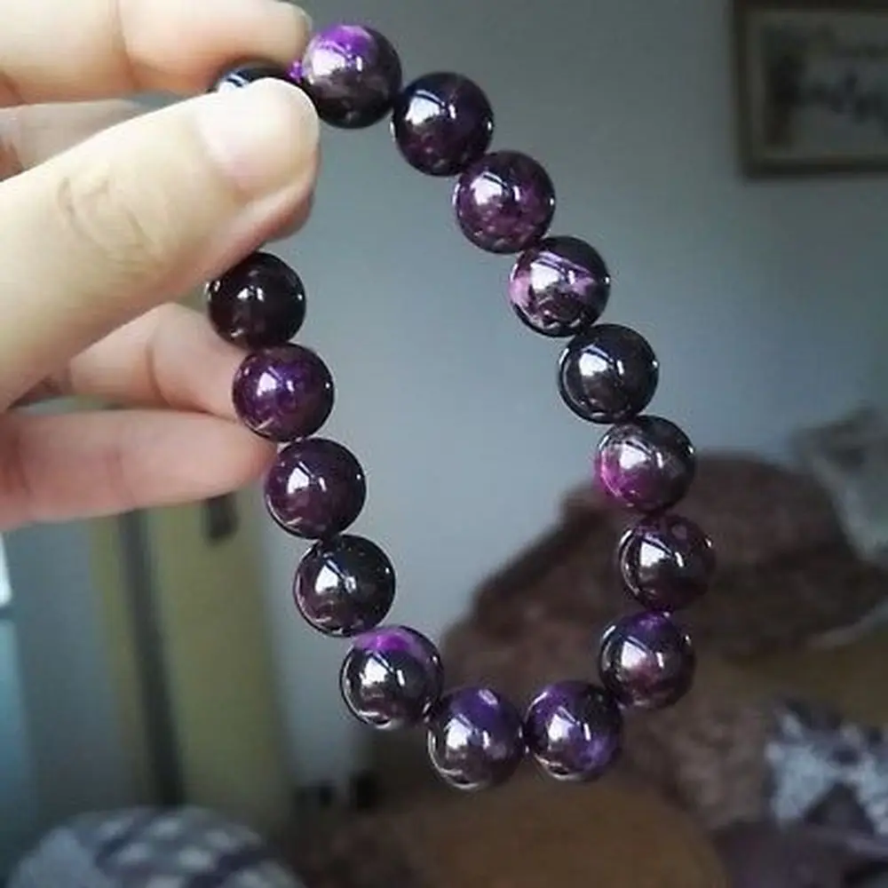 Top Quality Natural Purple Sugilite Gems Round Beads Bracelet 13mm AAAA Genuine Healing Charming Stone AAAAA | Украшения и