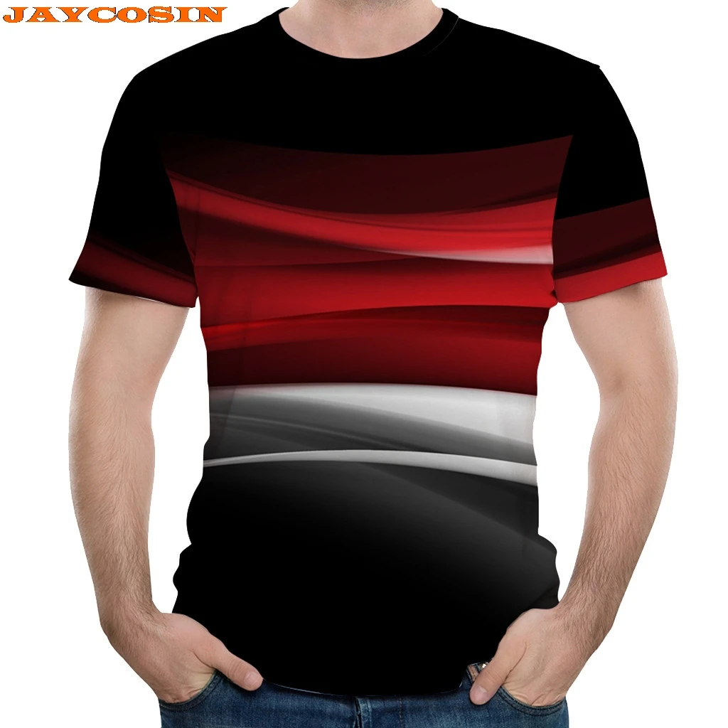 JAYCOSIN креативный дизайн мужские футболки с 3D принтом футболка коротким рукавом
