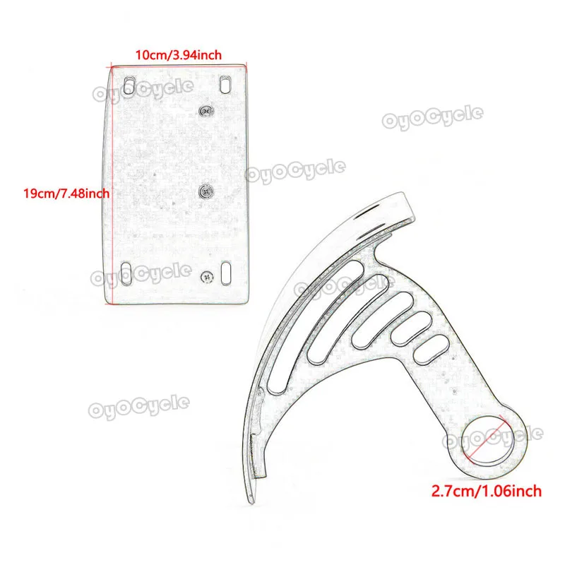 

Motorcycle Curved Vertical Side Mount License Plate Tag Holder Bracket Accessories For Yamaha YZF-R6 Suzuki Boulevard M109R
