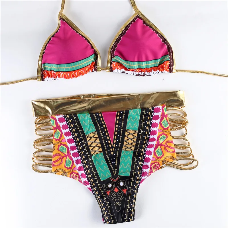 Новый Комфортно Женщин с Низкой Талией Бикини Установить Купальники Swimsuit