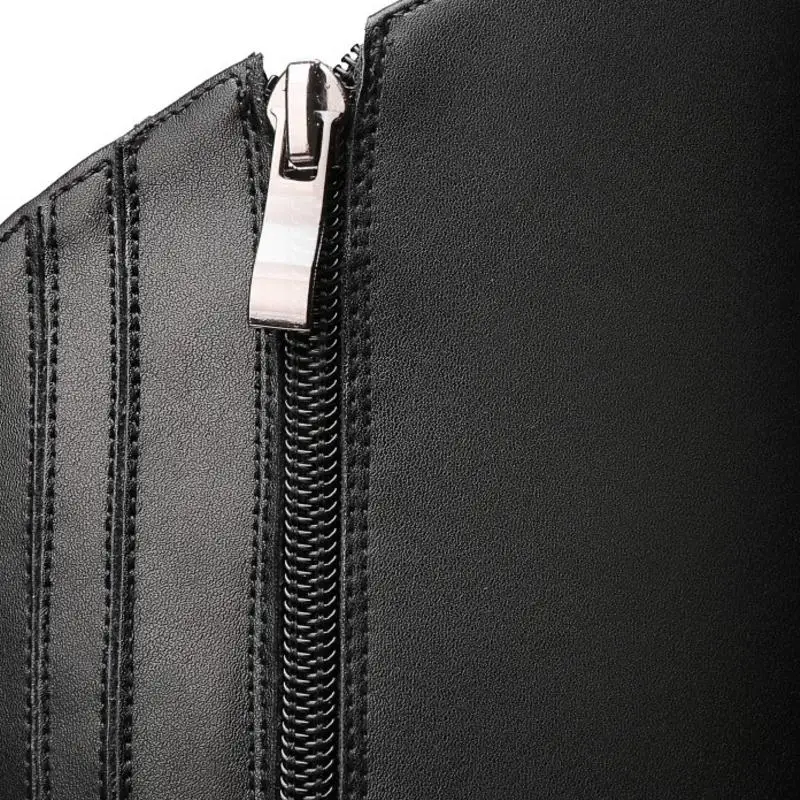 RizaBina/женские сапоги до колена зимняя обувь из натуральной кожи женские теплые