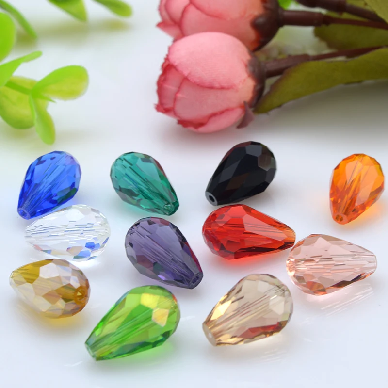 2017 лимитированное предложение в форме груши 10 мм хрустальные бусины капли воды 20