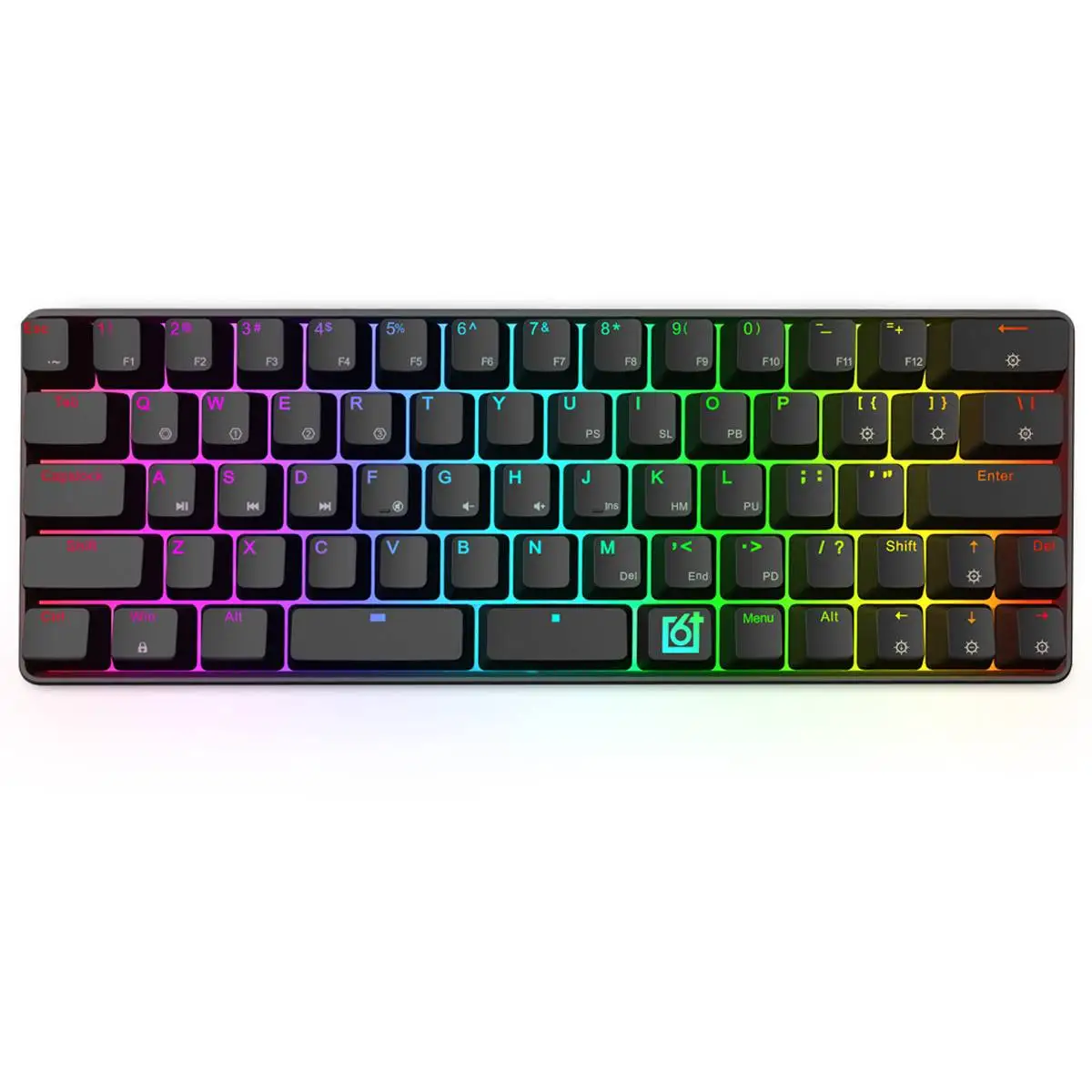 Оптический переключатель Gateron GK66 bluetooth двойной режим раздельная клавиатура
