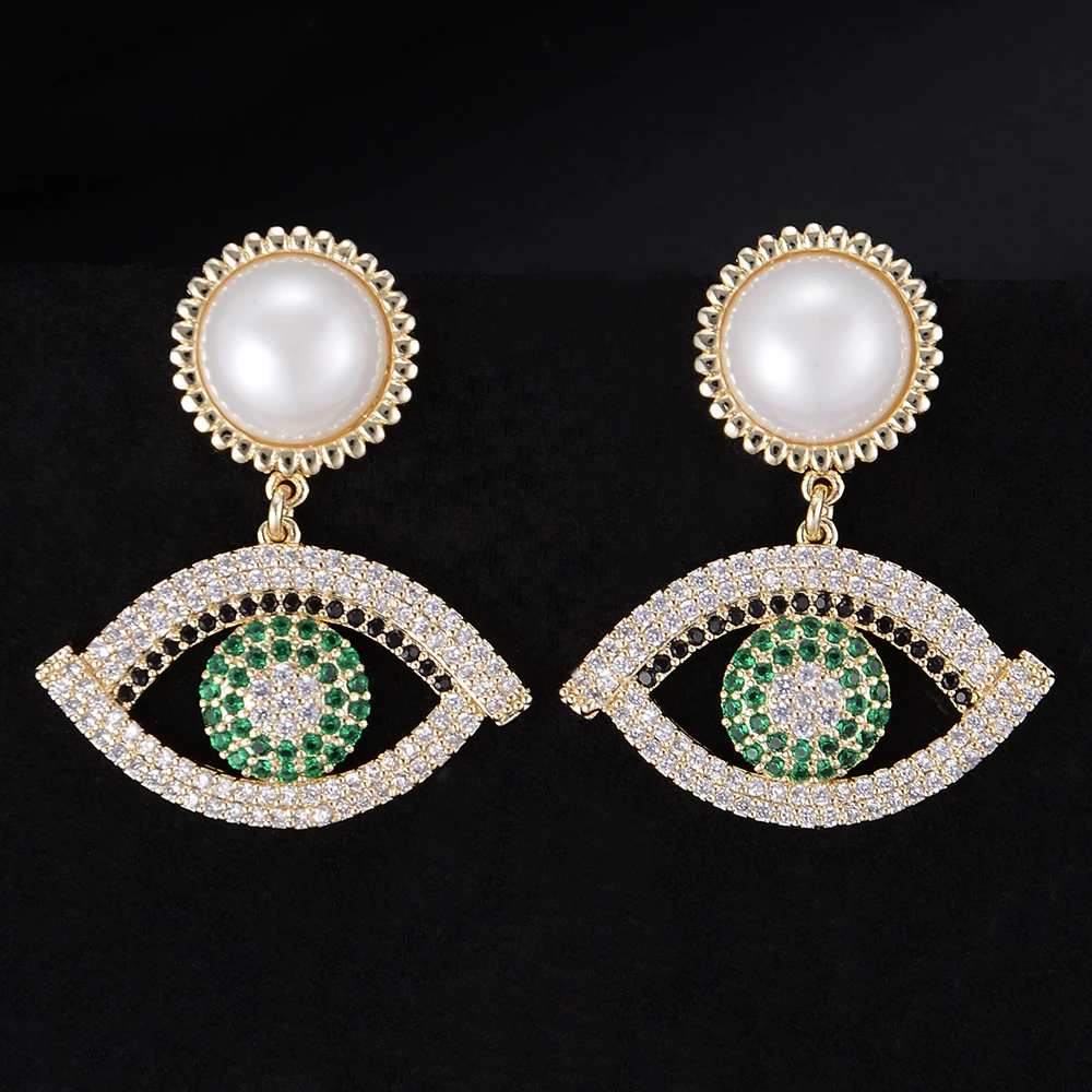 Missvikki шикарный дизайн модные серьги с подвеской в виде глаз для женщин девушек