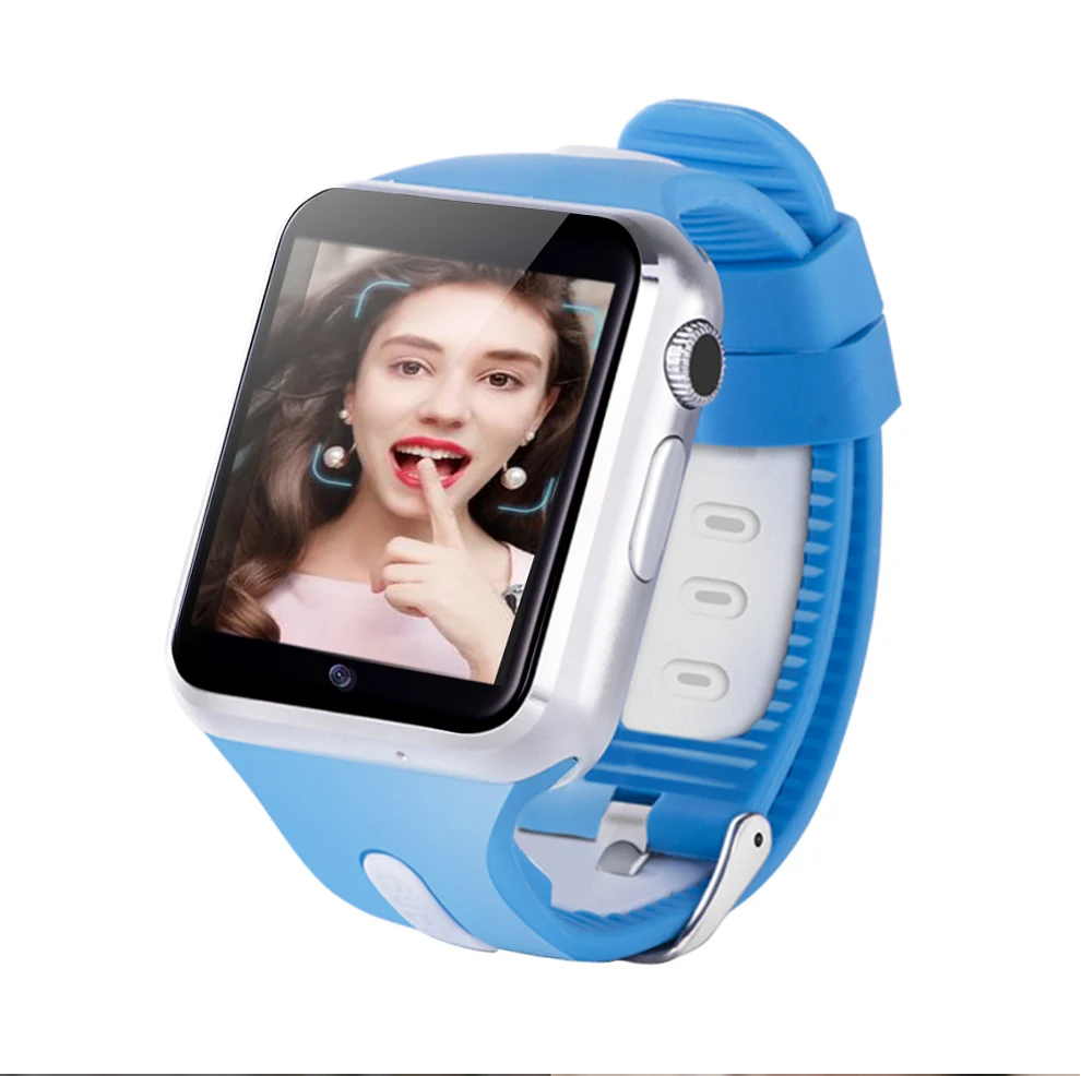V5W white blue Детский трекер 3g умные часы Wifi gps LBS расположение SD карта памяти WhatsApp facebook play музыка отслеживание детские часы V5W/V7W - Цвет: V5W white blue