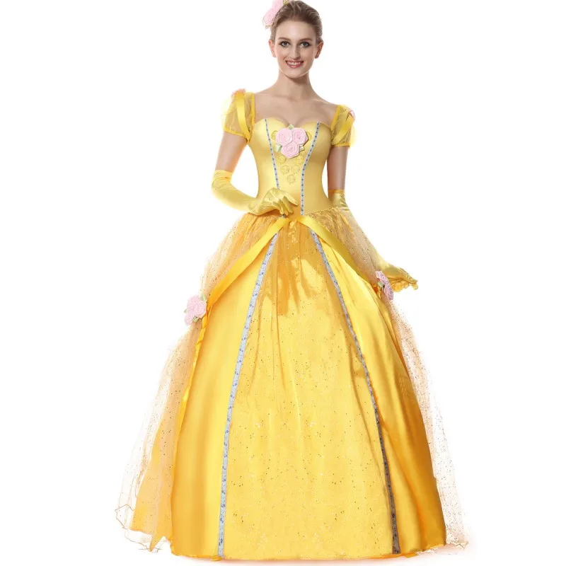 Beauty and the Beast Bell Princess Costume Ballet Fancy Dress Party Cosplay Evening | Тематическая одежда и униформа