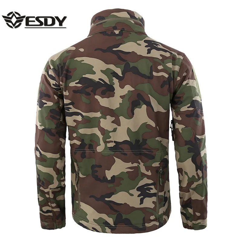 Мужская тактическая куртка из кожи акулы TAD SoftShell уличная камуфляжная армейская