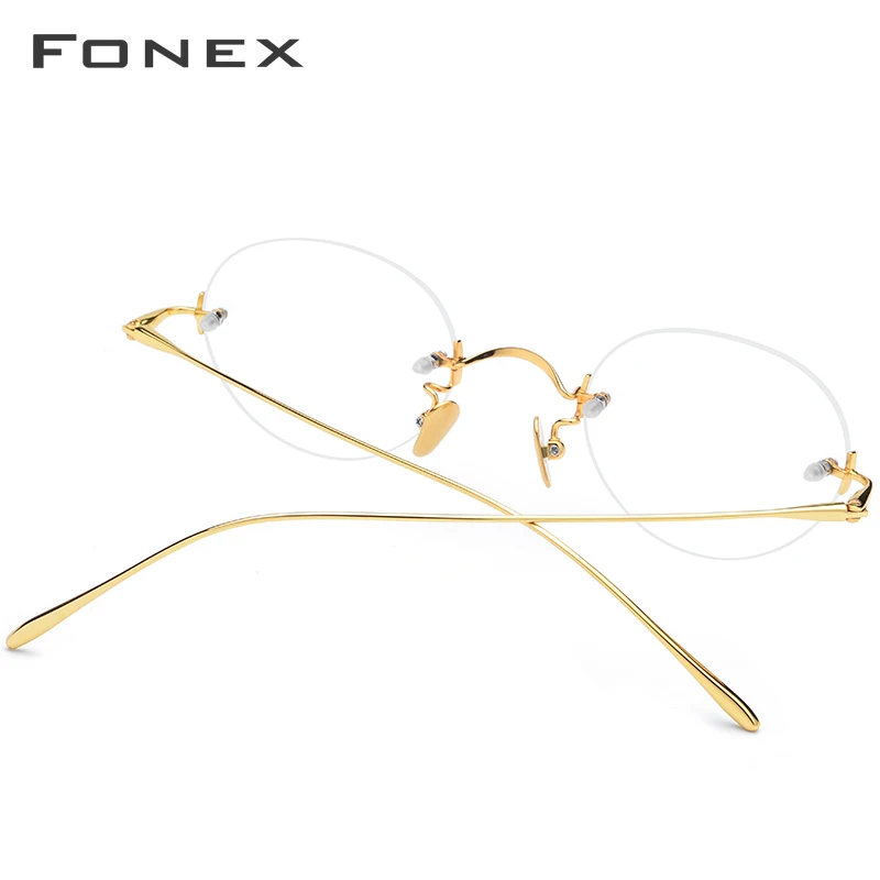 FONEX Мужские и женские очки без оправы B титановые по рецепту для близорукости