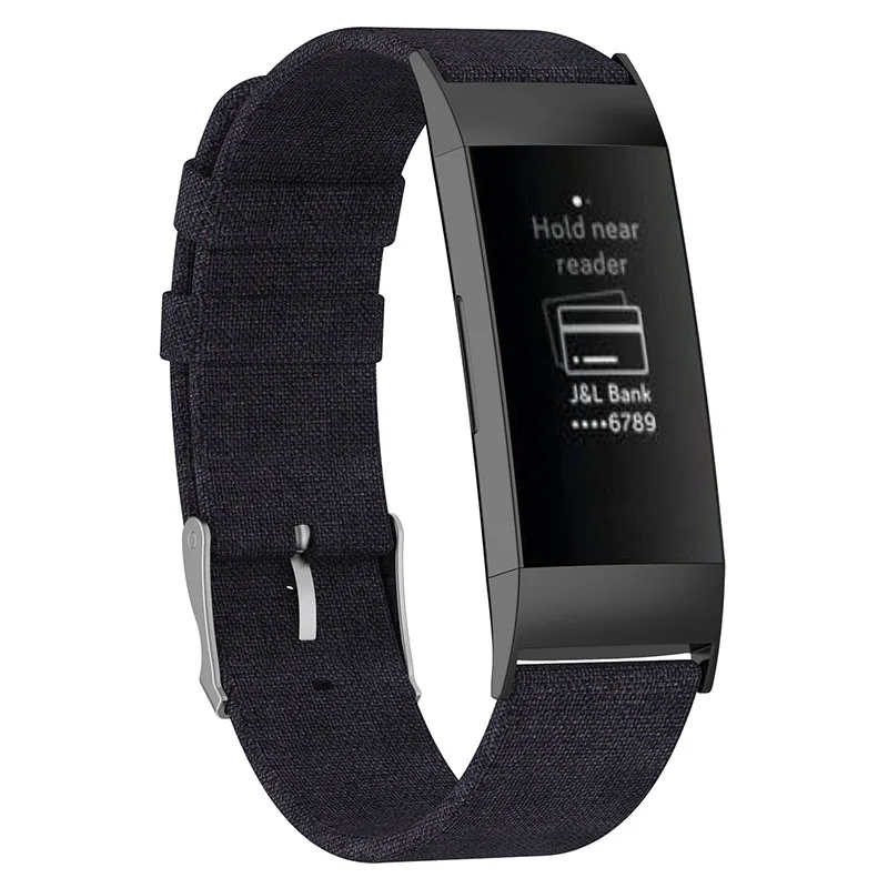 Smart Watch Bracelet Strap Canvas Band Replacement Belt for FitbitCharge 3 @JH | Accessories