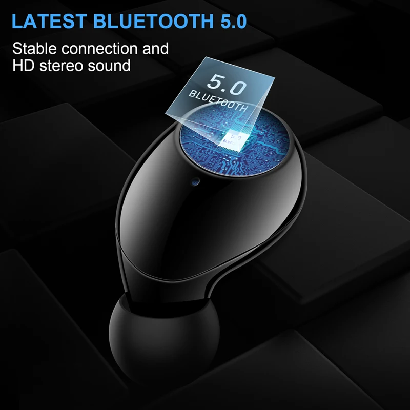 ANBES Mini Bluetooth наушники вкладыши TWS стерео Беспроводной спортивные Шум