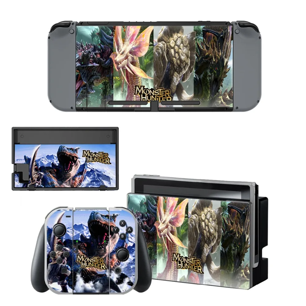 Наклейка охотника монстра виниловая Защитная пленка для Nintendo Switch NS консоль +