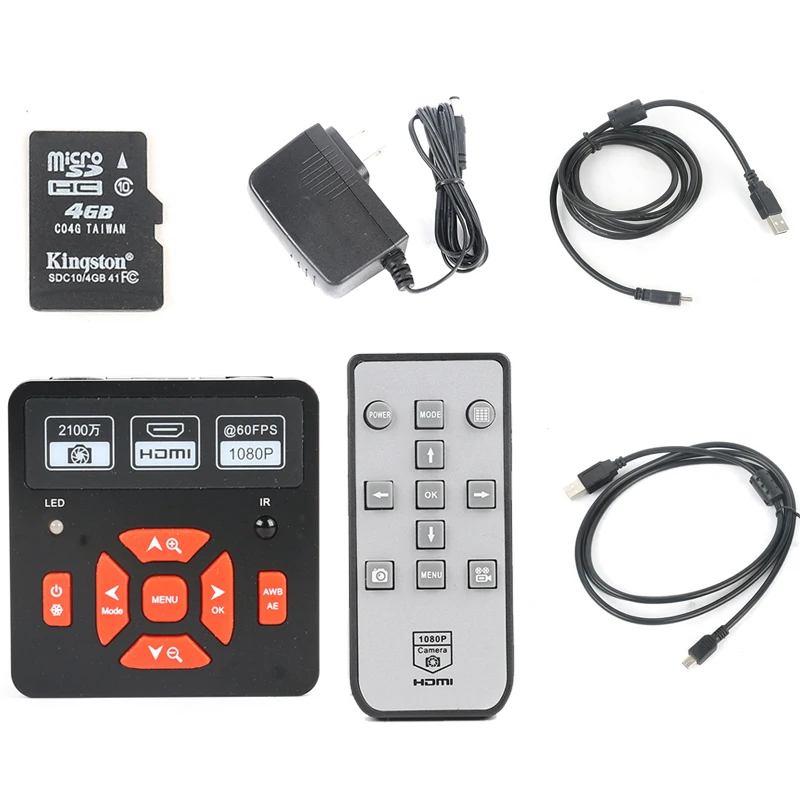 

21MP HDMI USB Industrial Microscope Camera 1080P 60FPS TF Card Video Digital Microscope For Phone PCB Soldering Repaired