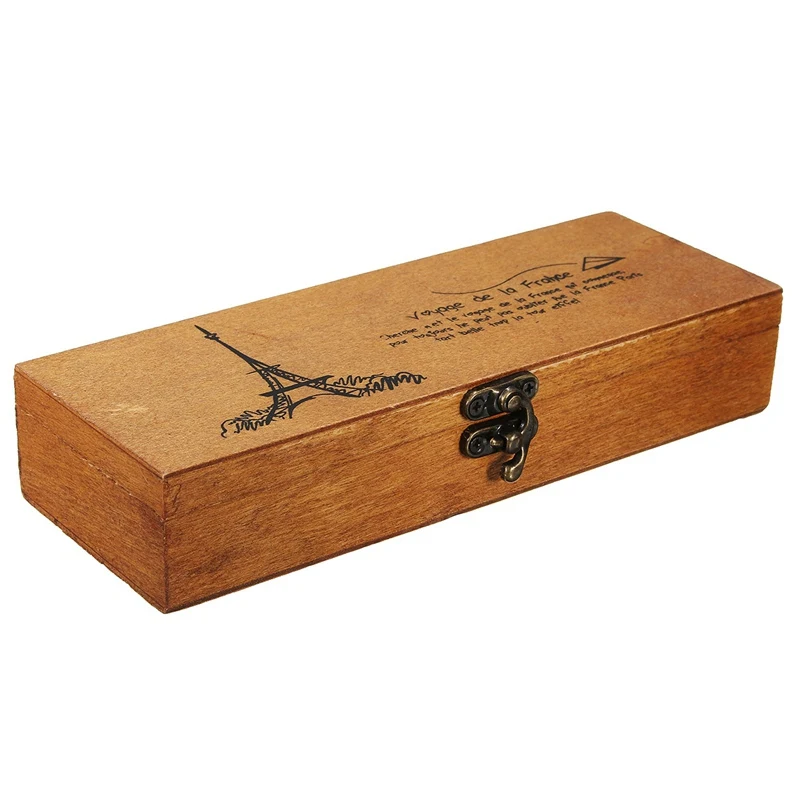 KiWarm винтажный Ретро Многофункциональный Деревянный чехол карандаш шкатулка для