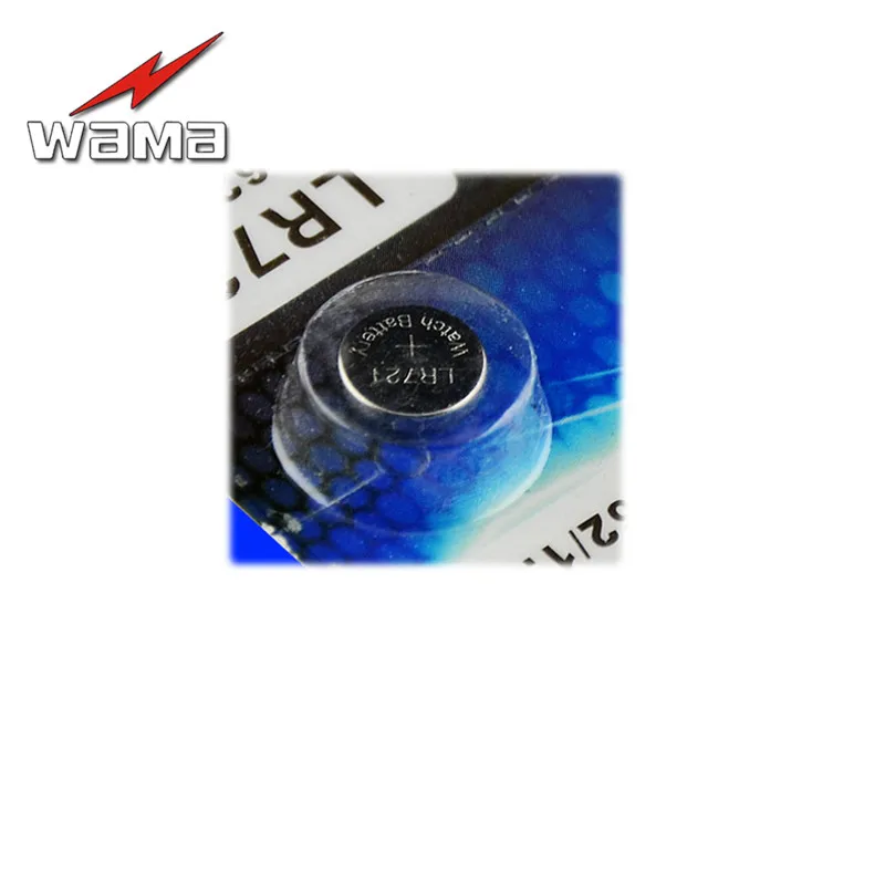 10 шт./упак. Wama AG11 1 5 В щелочные батареи таблеточного LR721 362 361 часы игрушки монета