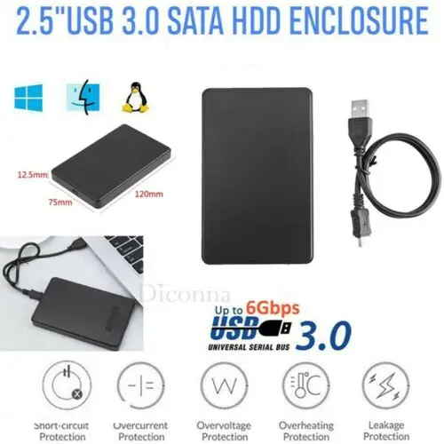 USB 2 0 5 дюймов IDE HDD корпус Футляр для внешнего жесткого диска| |