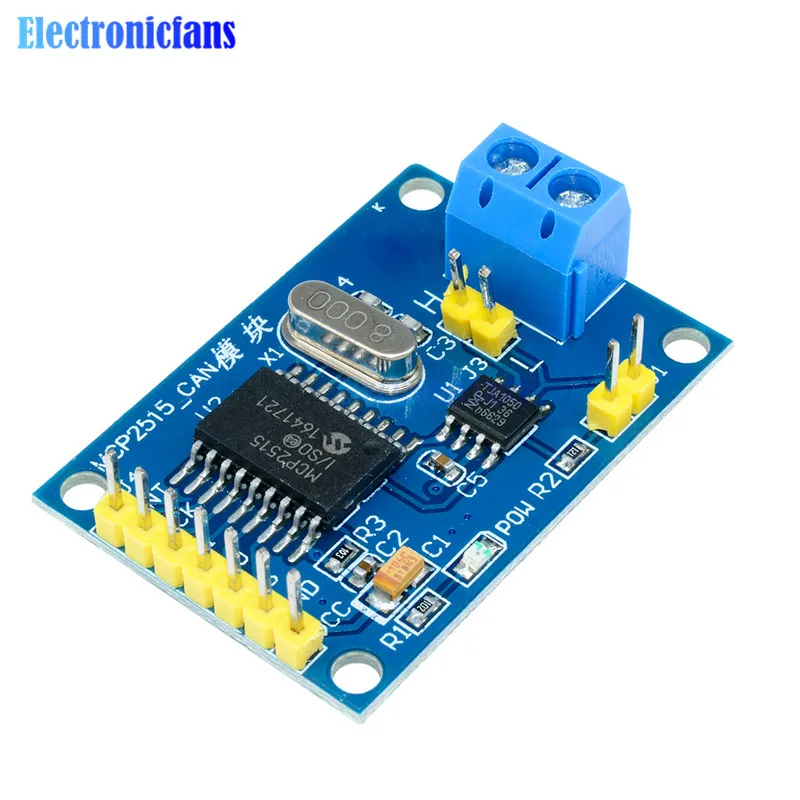 Модуль CAN Bus TJA1050 MCP2515 приемник SPI модуль для 51 MCU контроллер рычага Arduino DC 5 в