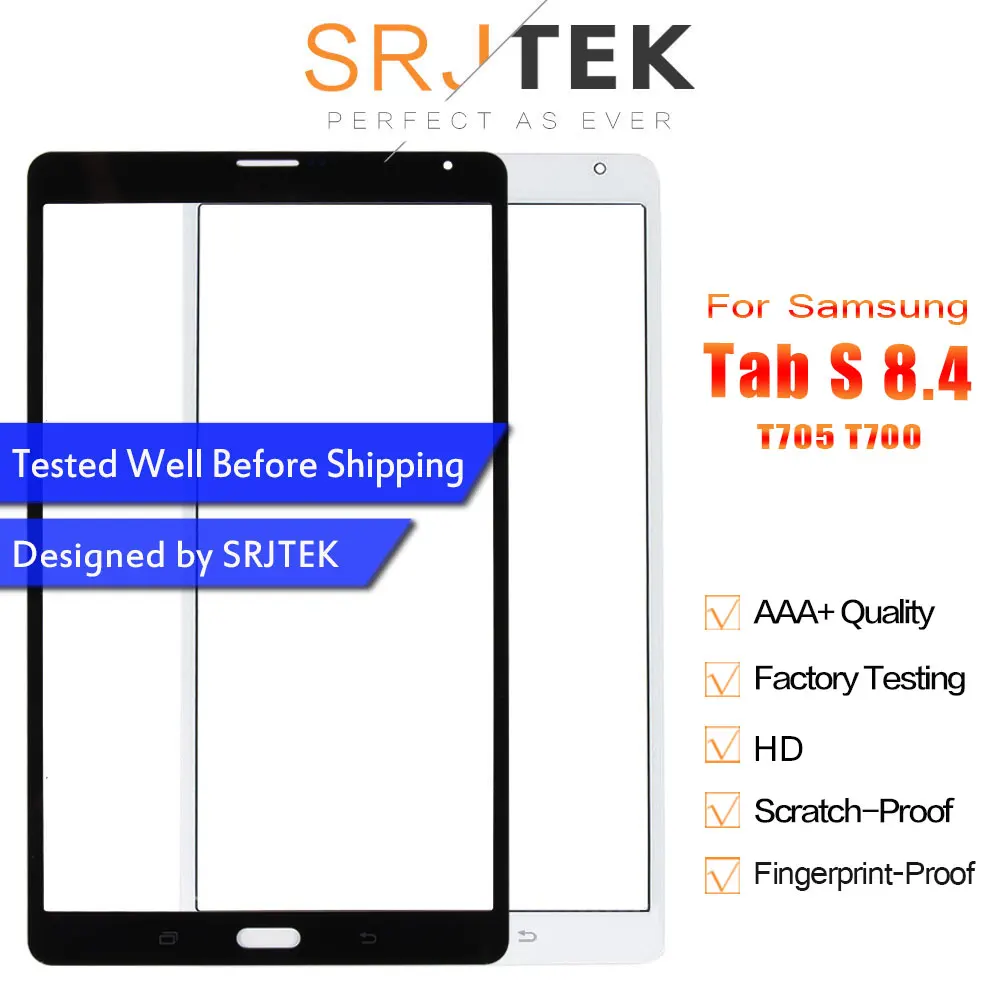 SRJTEK для Samsung Galaxy Tab S 8 4 T705 T700 внешняя стеклянная панель запасные части объектива